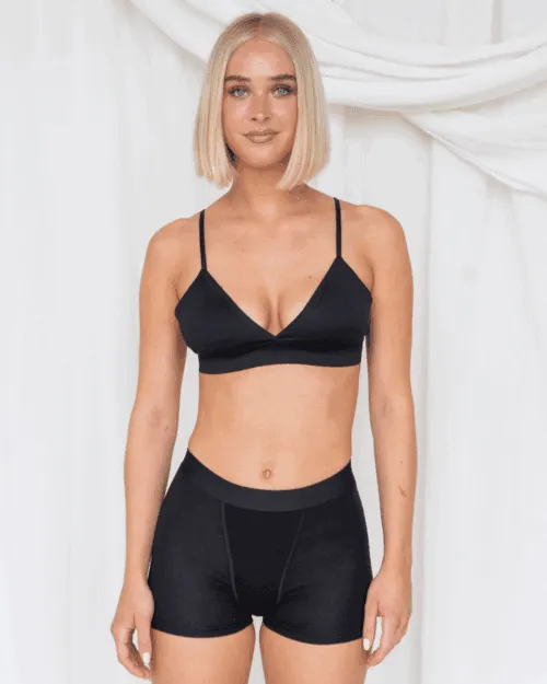 Boxershort van Lotties Period, vooraanzicht gedragen door blond model